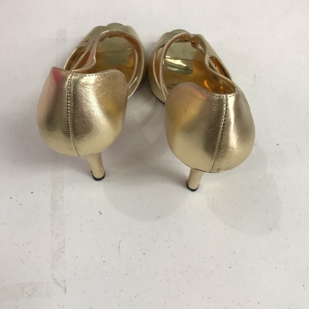 Jessica Bennett Plato Gold Heels - Picture 5 of 8